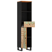 Thumbnail for Badschrank 38x33x160 cm Altholz Massivholz