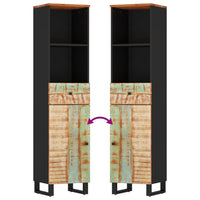 Thumbnail for Badschrank 38x33x160 cm Altholz Massivholz