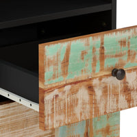 Thumbnail for Badschrank 38x33x160 cm Altholz Massivholz