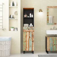Thumbnail for Badschrank 38x33x160 cm Altholz Massivholz