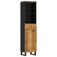 Thumbnail for Badschrank 38x33x160 cm Massivholz Mango