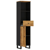 Thumbnail for Badschrank 38x33x160 cm Massivholz Mango