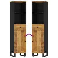 Thumbnail for Badschrank 38x33x160 cm Massivholz Mango