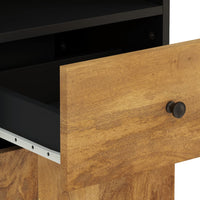 Thumbnail for Badschrank 38x33x160 cm Massivholz Mango