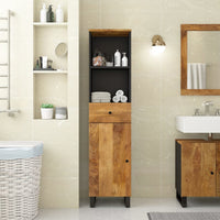 Thumbnail for Badschrank 38x33x160 cm Massivholz Mango