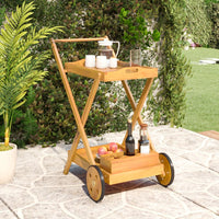 Thumbnail for Teewagen 54x87x90 cm Massivholz Akazie