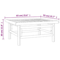 Thumbnail for Gartentisch 65x55x30 cm Bambus