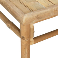 Thumbnail for 2-tlg. Garten-Lounge-Set mit Taupe Kissen Bambus