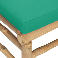 Thumbnail for Garten-Ecksofa mit Grünen Kissen Bambus