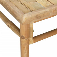 Thumbnail for 3-tlg. Garten-Lounge-Set mit Dunkelgrauen Kissen Bambus