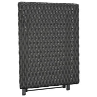 Thumbnail for Klapptisch Schwarz 45x35x32 cm Poly Rattan