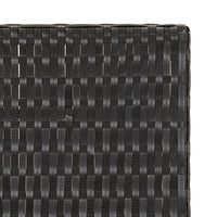 Thumbnail for Klapptisch Schwarz 45x35x32 cm Poly Rattan