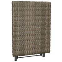 Thumbnail for Klapptisch Grau 45x35x32 cm Poly Rattan