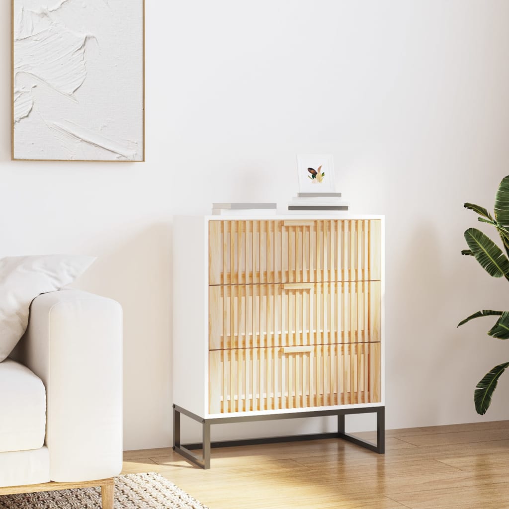 Sideboard Weiß 60x30x75 cm Holzwerkstoff