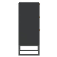 Thumbnail for Sideboard Schwarz 60x30x75 cm Holzwerkstoff
