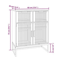 Thumbnail for Sideboard Weiß 60x30x75 cm Holzwerkstoff