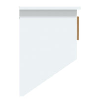 Thumbnail for Wandgarderobe mit Haken Weiß 80x24x35,5 cm Holzwerkstoff