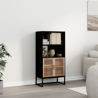 Thumbnail for Highboard Schwarz 60x35x125 cm Holzwerkstoff