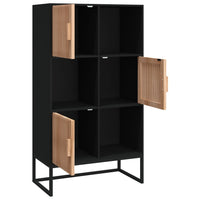 Thumbnail for Highboard Schwarz 70x35x125 cm Holzwerkstoff