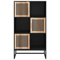Thumbnail for Highboard Schwarz 70x35x125 cm Holzwerkstoff