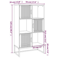 Thumbnail for Highboard Schwarz 70x35x125 cm Holzwerkstoff