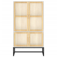 Thumbnail for Highboard Weiß 70x35x125 cm Holzwerkstoff