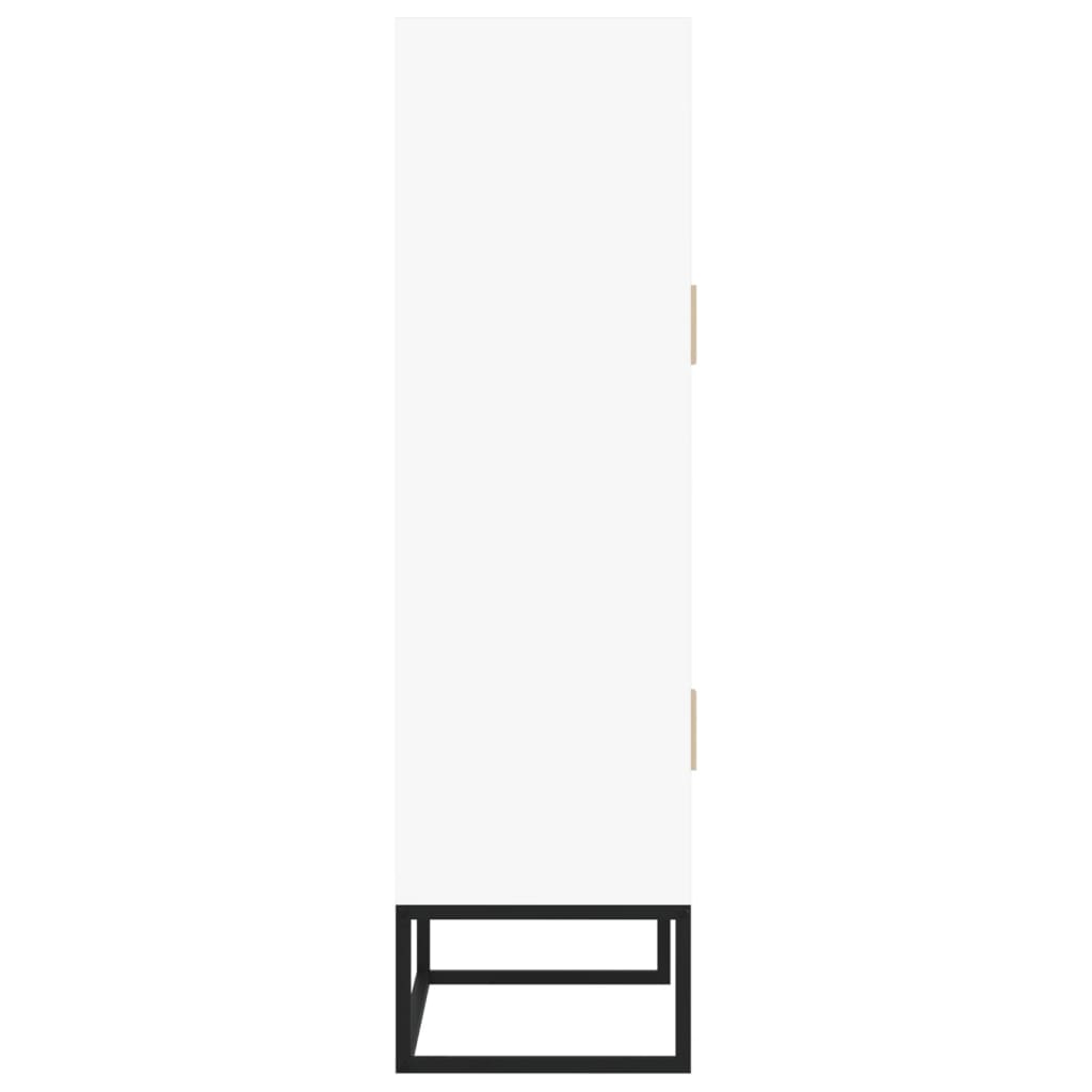 Highboard Weiß 70x35x125 cm Holzwerkstoff