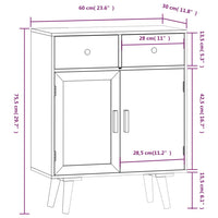 Thumbnail for Sideboard mit Schubladen 60x30x75,5 cm Holzwerkstoff
