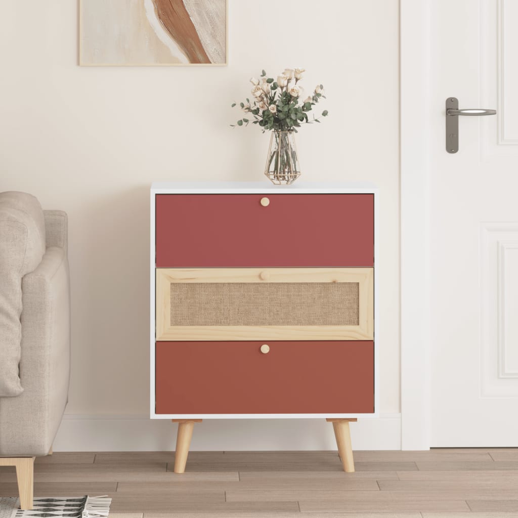 Sideboard mit Schubladen 60x30x75 cm Holzwerkstoff