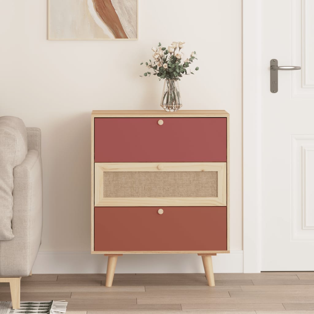 Sideboard mit Schubladen 60x30x75 cm Holzwerkstoff