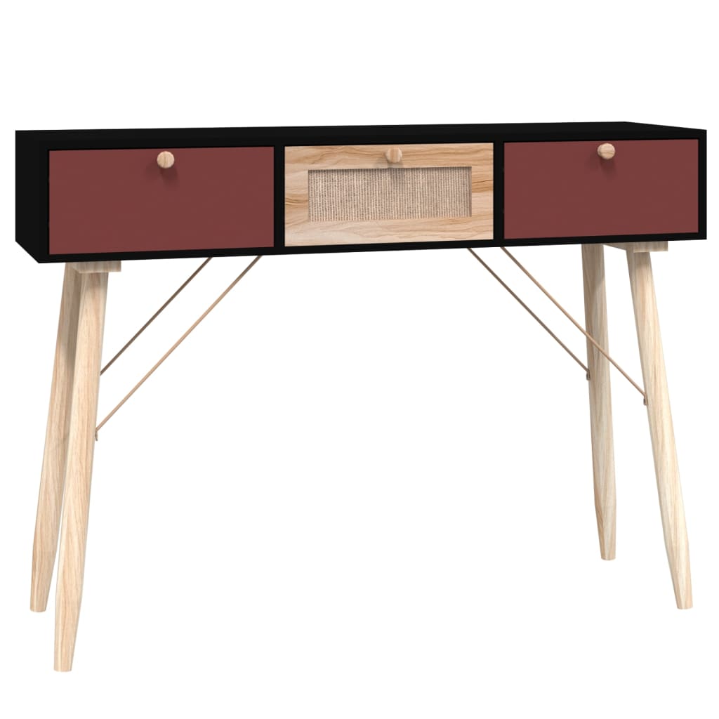 Konsolentisch mit Schubladen 105x30x75 cm Holzwerkstoff