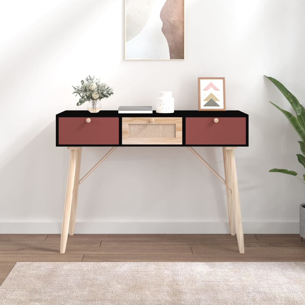 Konsolentisch mit Schubladen 105x30x75 cm Holzwerkstoff