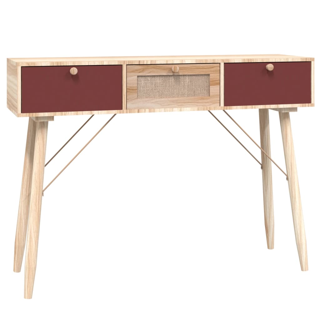 Konsolentisch mit Schubladen 105x30x75 cm Holzwerkstoff
