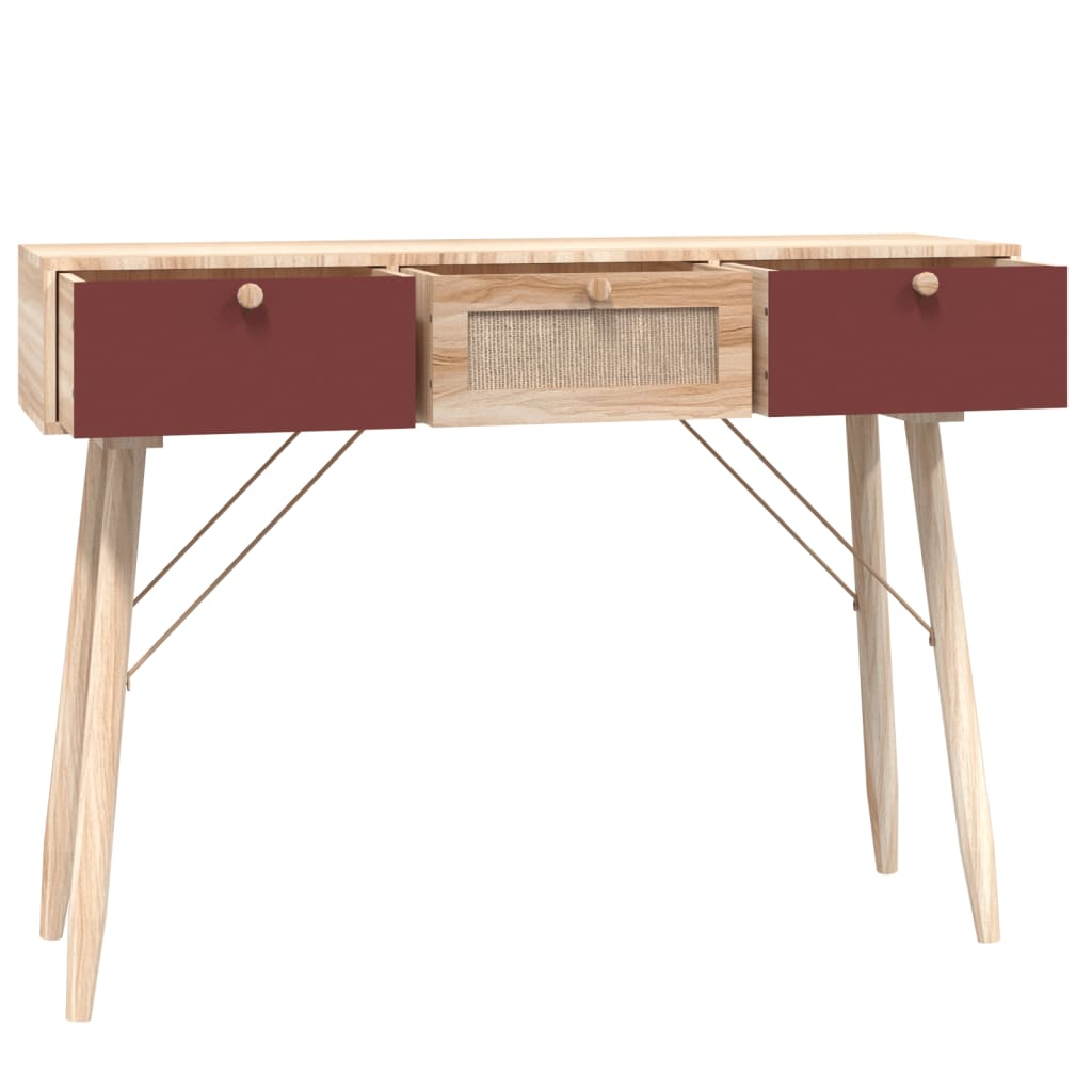 Konsolentisch mit Schubladen 105x30x75 cm Holzwerkstoff