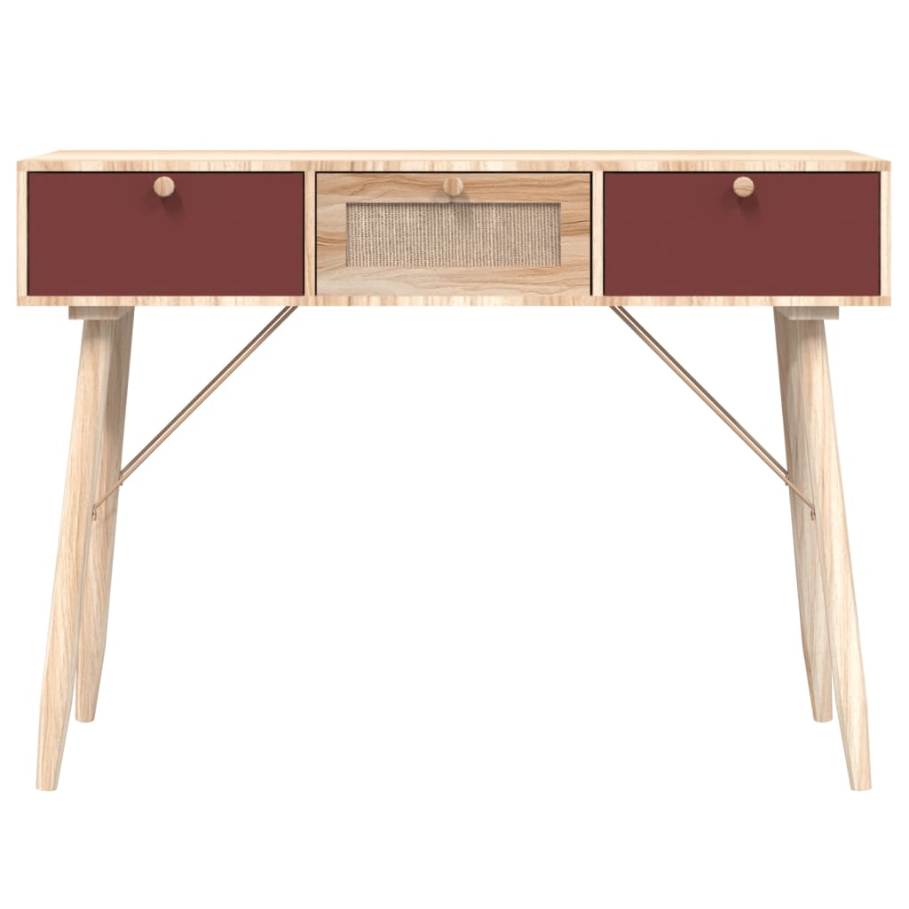 Konsolentisch mit Schubladen 105x30x75 cm Holzwerkstoff