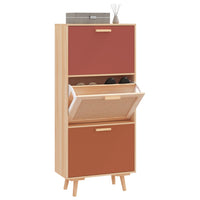 Thumbnail for Schuhschrank 52x25x120 cm Holzwerkstoff