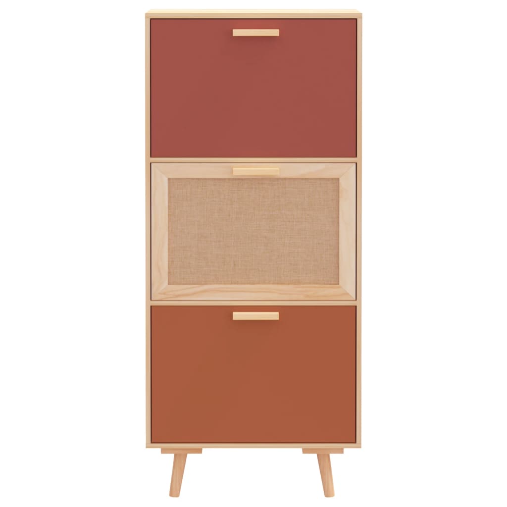 Schuhschrank 52x25x120 cm Holzwerkstoff