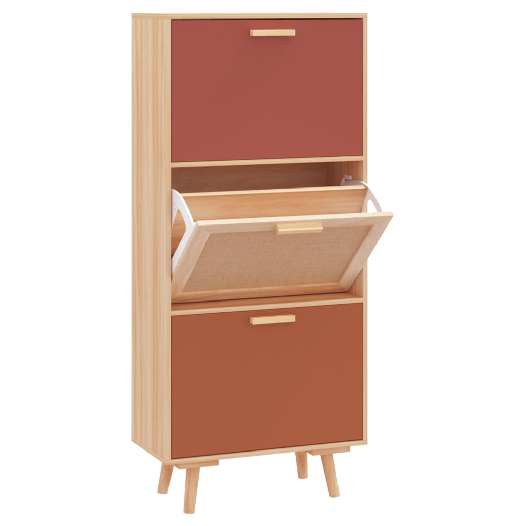 Schuhschrank 52x25x120 cm Holzwerkstoff