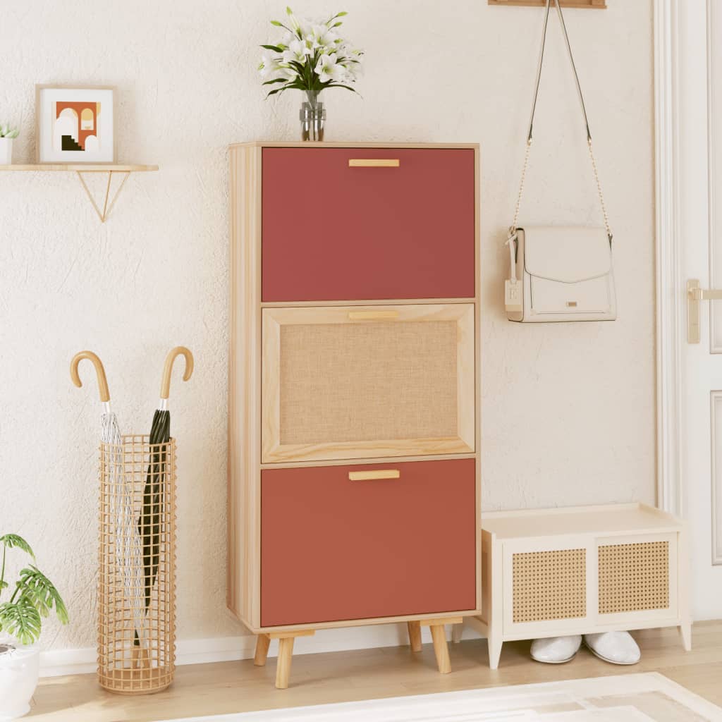 Schuhschrank 52x25x120 cm Holzwerkstoff