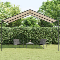 Thumbnail for Gartenpavillon Beige 4x3 m Stahl und Stoff