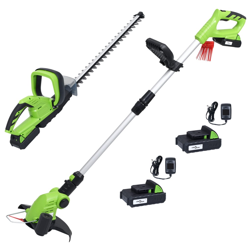 2-tlg. Akku-Gartengerät-Set mit Ladegeräten & Akkus