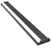 Thumbnail for Duschablage für Begehbare Dusche Schwarz 118 cm Aluminium