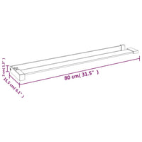 Thumbnail for Duschablage für Begehbare Dusche Weiß 80 cm Aluminium