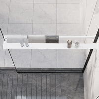 Thumbnail for Duschablage für Begehbare Dusche Weiß 80 cm Aluminium