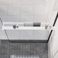Thumbnail for Duschablage für Begehbare Dusche Weiß 90 cm Aluminium