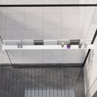 Thumbnail for Duschablage für Begehbare Dusche Weiß 115 cm Aluminium