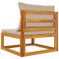 Thumbnail for 2-tlg. Garten-Sofa-Set mit Kissen Massivholz Akazie