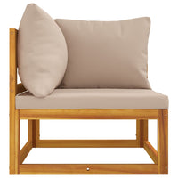 Thumbnail for 2-tlg. Garten-Sofa-Set mit Kissen Massivholz Akazie