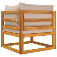 Thumbnail for 2-tlg. Garten-Sofa-Set mit Kissen Massivholz Akazie