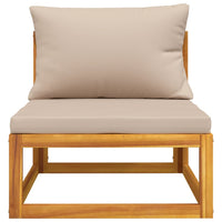 Thumbnail for 2-tlg. Garten-Sofa-Set mit Kissen Massivholz Akazie